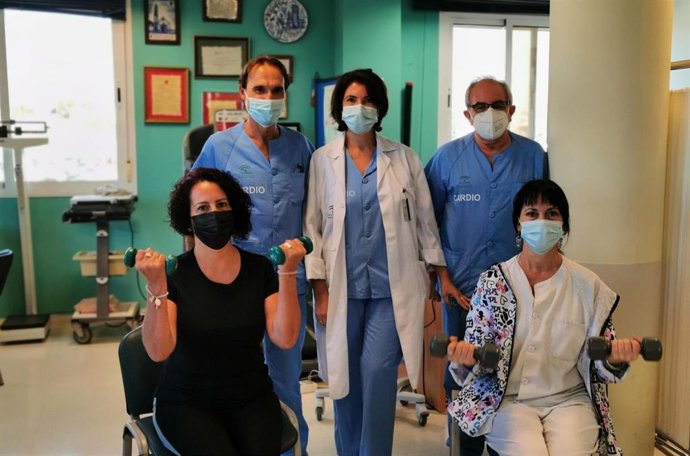 Equipo de rehabilitación cardíaca del Hospital de Valme de Sevilla.