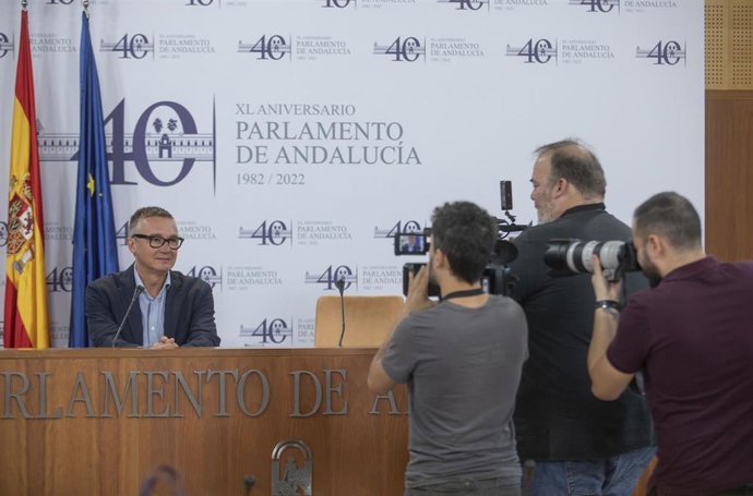 El portavoz de Vox en el Parlamento de Andalucía, Manuel Gavira, en una imagen de archivo.