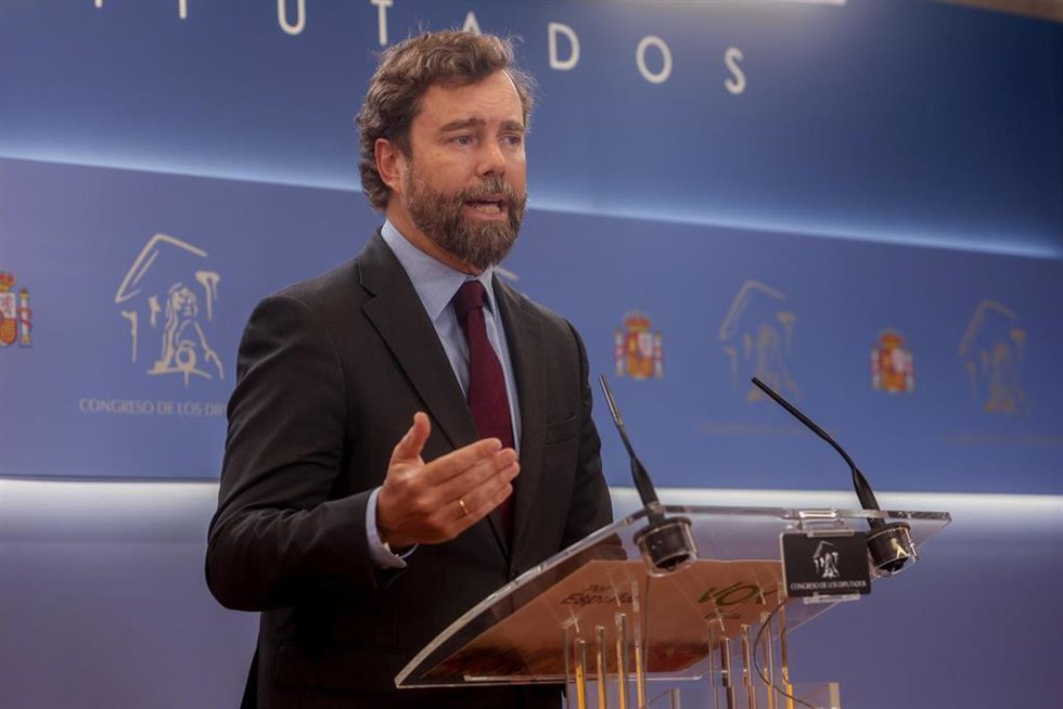 El portavoz de Vox en el Congreso, Iván Espinosa de los Monteros