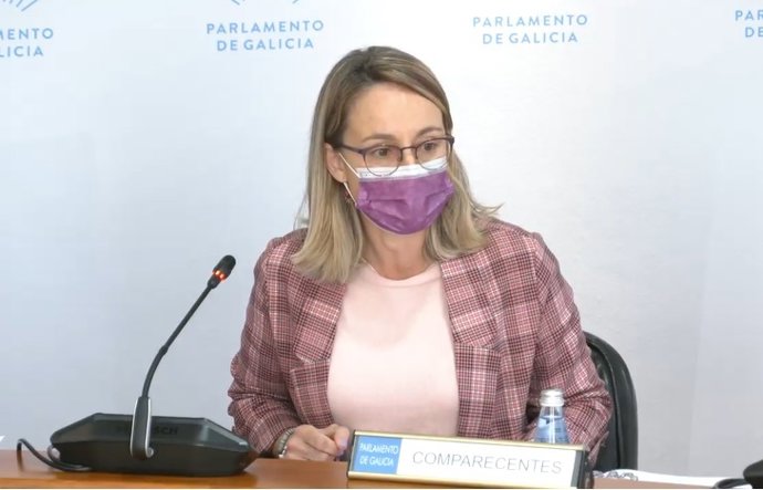 Archivo - Paula Uría en una comisión parlamentaria.