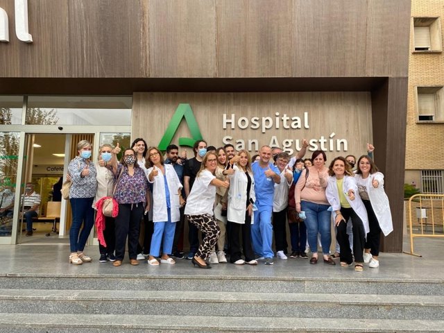 Profesionales del Hospital San Agustín.
