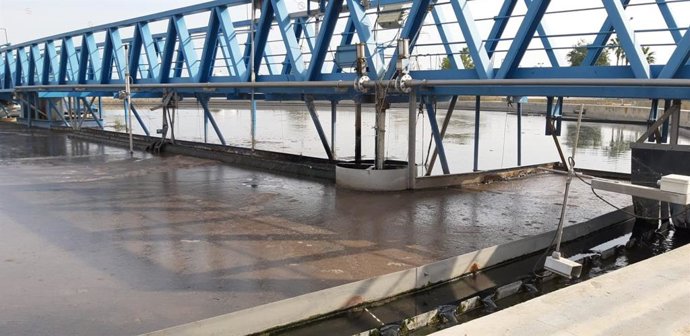 Imagen de la depuradora de Pinedo, en Valncia, perteneciente a la red de la EPSAR. 