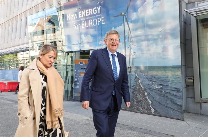 El 'president' de la Generalitat Valenciana, Ximo Puig, en su visita a Bruselas