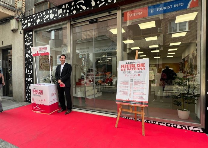 Estand informatiu de la VII edició del Festival de Cinema Antonio Ferrandis