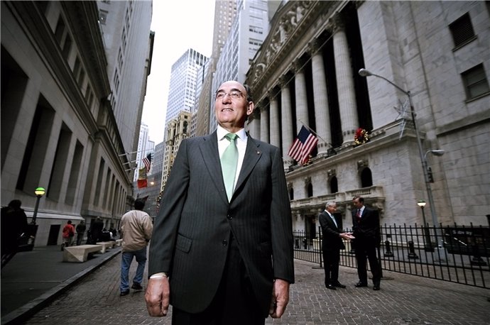 Archivo - El presidente de Iberdrola, Ignacio Sánchez Galán, en Wall Street (Imagen de archivo)