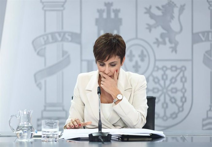 La ministra Portavoz y de Política Territorial, Isabel Rodríguez