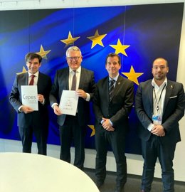 Ignacio Ugalde,  Nicolas Schmit,  Mikel Irujo y Sergio Pérez