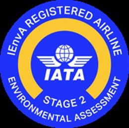 Logo del certificado medioambiental Iata
