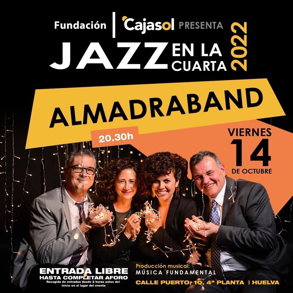 Cartel de la actuación.