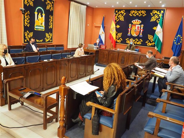Archivo - Imagen de archivo del Pleno del Ayuntamiento de Alcalá de Guadaíra.