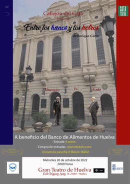 Cartel de la obra benéfica.