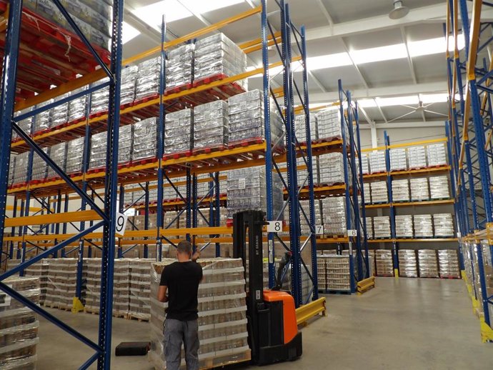 Almacén del Banco de Alimentos Medina Azahara de Córdoba.