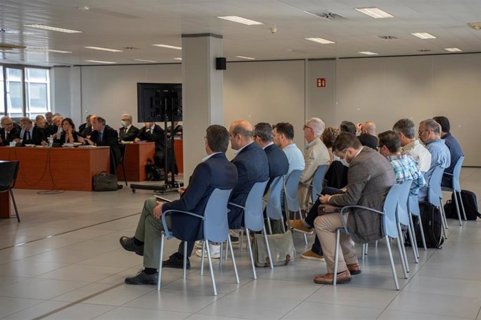 Imagen de archivo de los acusados del caso Alquería en un juicio en la Ciudad de la Justicia de Valncia