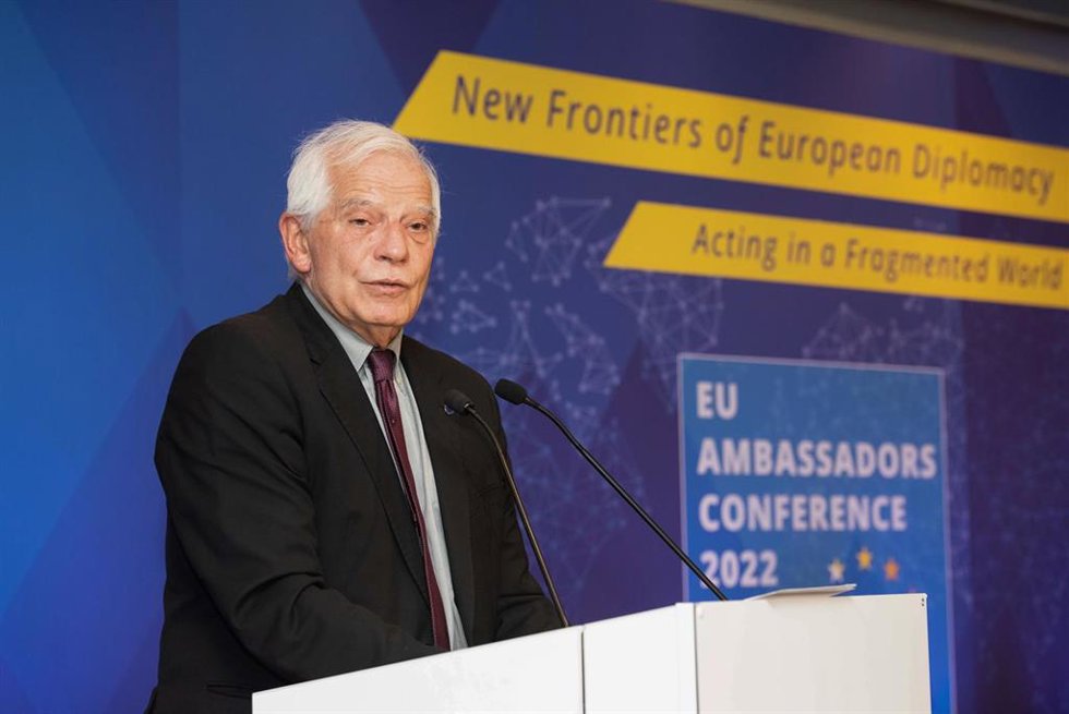 HANDOUT - 10 October 2022, Belgium, Brussels: Josep Borrell