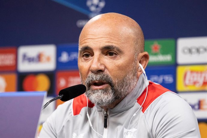 El entrenador del Sevilla, Jorge Sampaoli