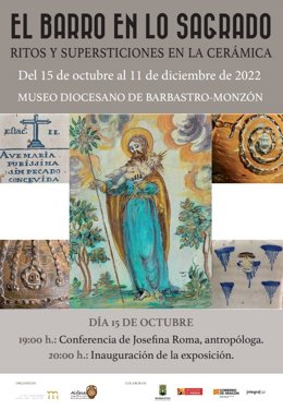 La exposición 'El barro de lo sagrado. Ritos y supersticiones en la cerámica' muestra 121 piezas en el Museo Diocesano de Barbastro-Monzón, del 15 de octubre al 11 de diciembre.