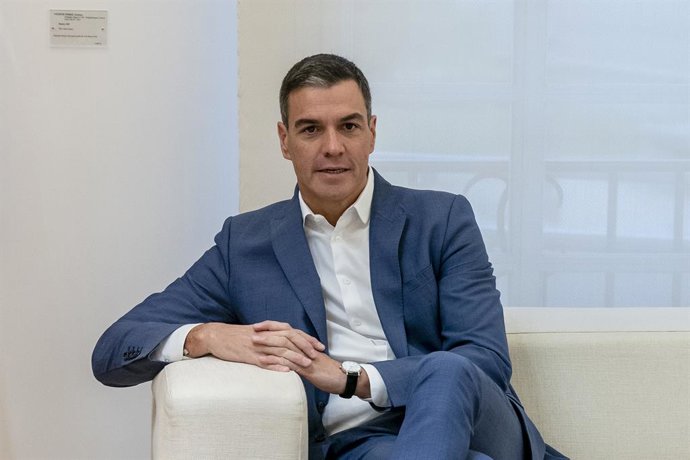 El president del Govern central, Pedro Sánchez, a La Moncloa