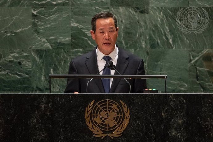 Archivo - El embajador de Corea del Norte ante la ONU, Kim Song.