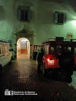 Imagen del vehículo de bomberos.