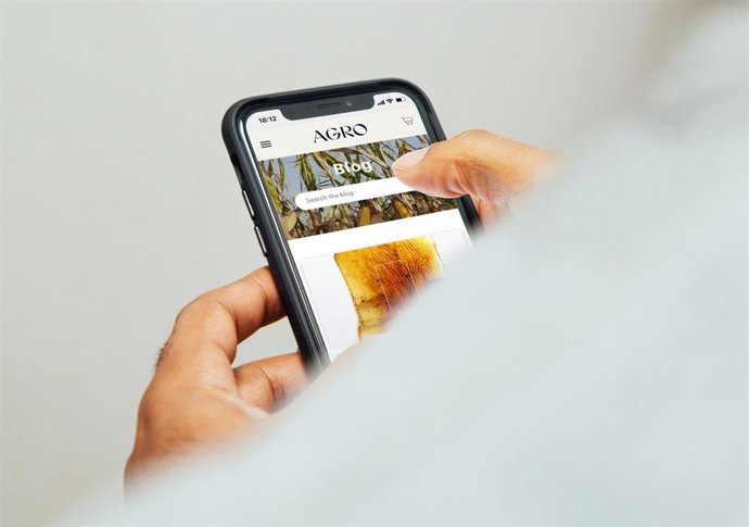 Interfaz de Agro Biomaterials, finalista de los premios James Dyson 2022