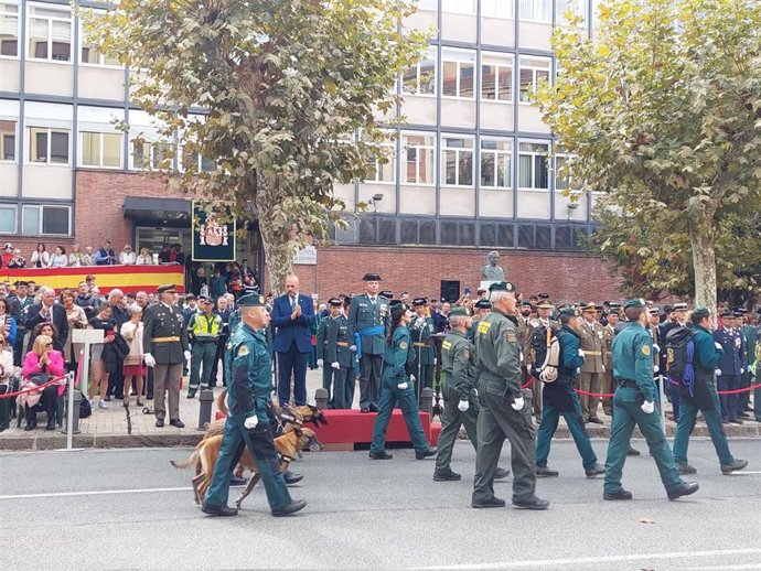 Actos con motivo de la patrona de la Guardia Civil en Pamplona.
