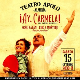 El Teatro Apolo recibe el sábado una nueva adaptación del 'Ay, Carmela' de José Sanchis Sinisterra.