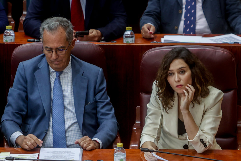 Isabel Díaz Ayuso en la Asamblea de Madrid