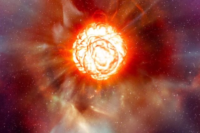 Impresión artística de la anunciada supernova de Betelgeuse