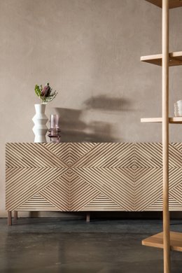 Puertas Sindy Roble sobre estructura Ikea Besta