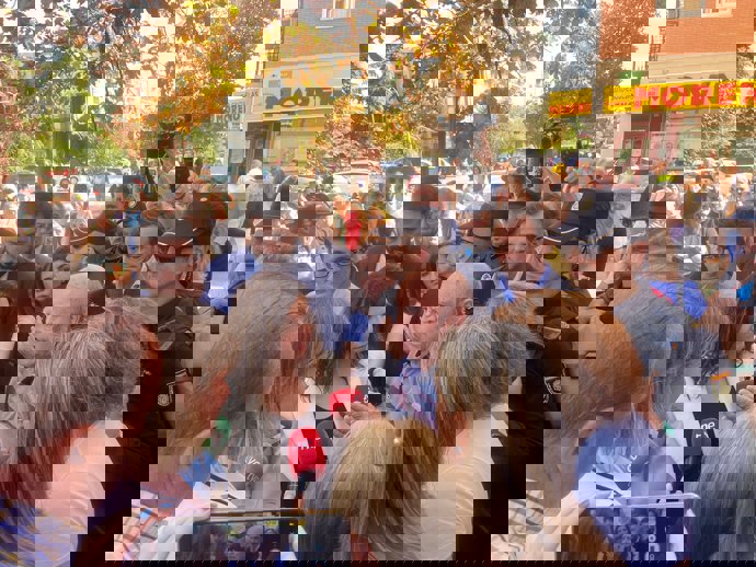 Isabel Díaz Ayuso visita la zona afectada de la 7B en San Fernando de Henares