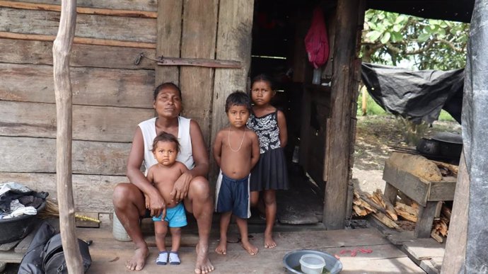 Archivo - Familia de Chindiana Cortez en Nicaragua. Acción contra el Hambre
