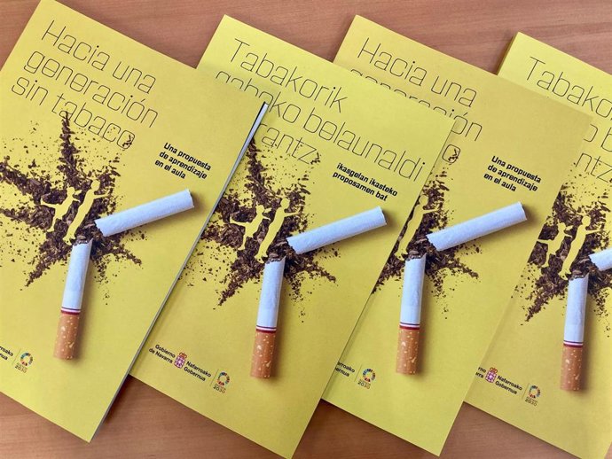 Unidad que está distribuyendo el Gobierno foral entre los centros educativos navarros con el título Hacia una generación sin tabaco. Una propuesta de aprendizaje en el aula