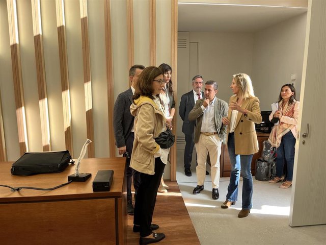 Marta Fernández-Tapias este jueves en la Ciudad de la Justicia de Vigo.