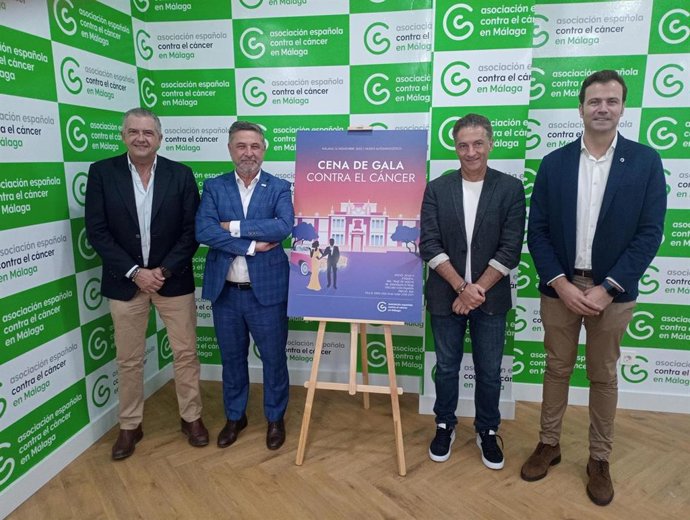 Presentación de la celebración de la cena de gala de la AECC en Málaga para recaudar fondos