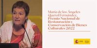 María de los Ángeles Querol Fernández, Premio Nacional de Restauración y Conservación de Bienes Culturales 2022