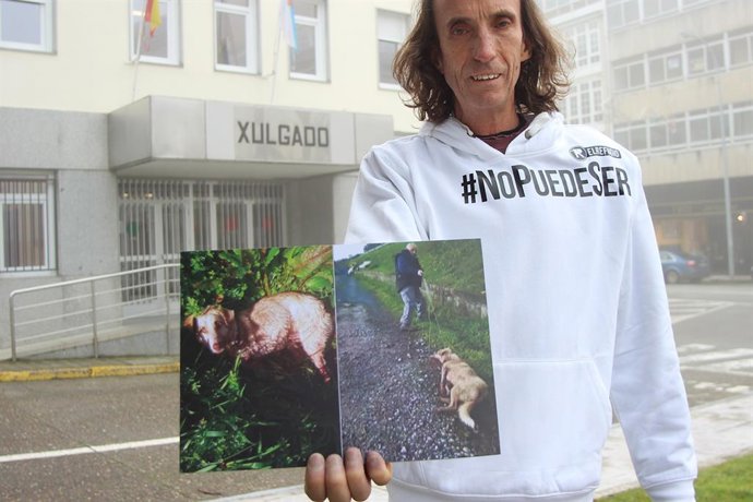 Archivo - Nacho Paunero, presidente de El Refugio, ante el Juzgado N1 de Chantada