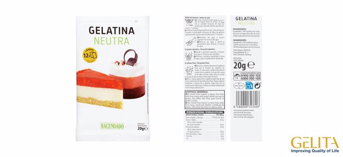 Archivo - Consumo retira por presencia de salmonella un lote de gelatina neutra en láminas de la marca Hacendado