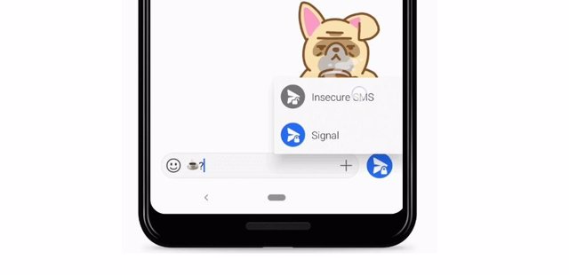 Captura del servicio de SMS/MMS y mensajes cifrados de Signal