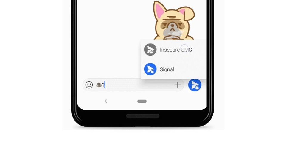 Captura del servicio de SMS/MMS y mensajes cifrados de Signal