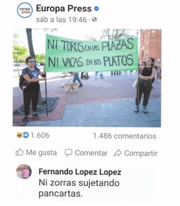 Comentario denunciado por Calypo Fado en Casarrubios (Toledo)