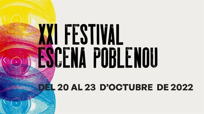 Cartell del Festival de Creació Contempornia Escena Poblenou de Barcelona