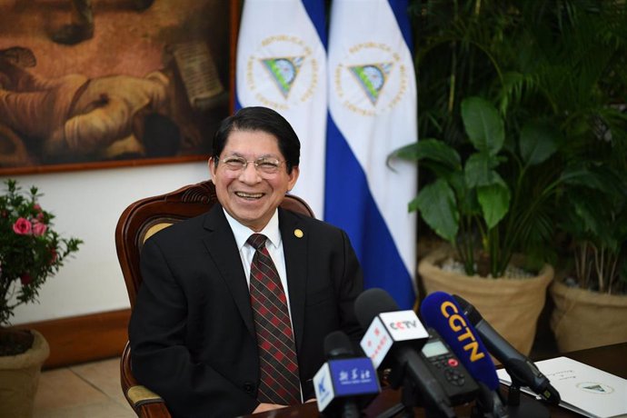 Archivo - El ministro de Exteriores de Nicaragua, Denis Moncada