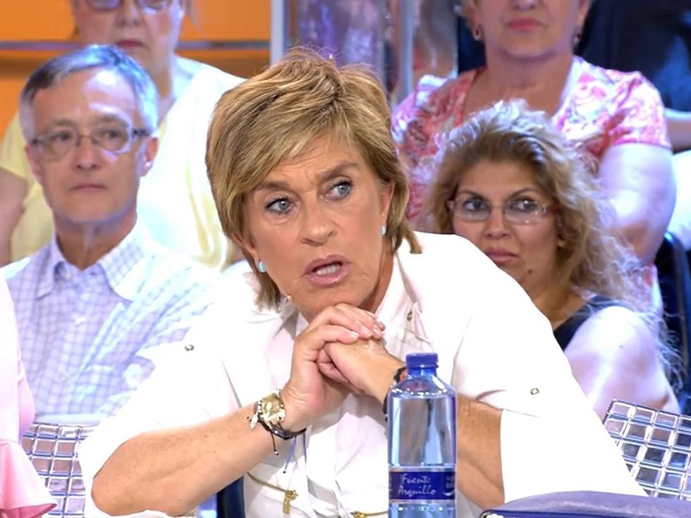 CHELO GARCÍA CORTÉS EN EL PLATÓ DE 'SÁLVAME DIARIO'