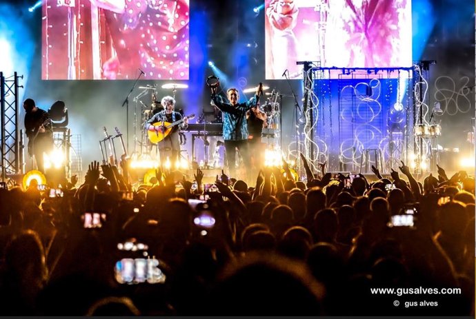 Manolo García, en uno de sus conciertos de su nueva gira