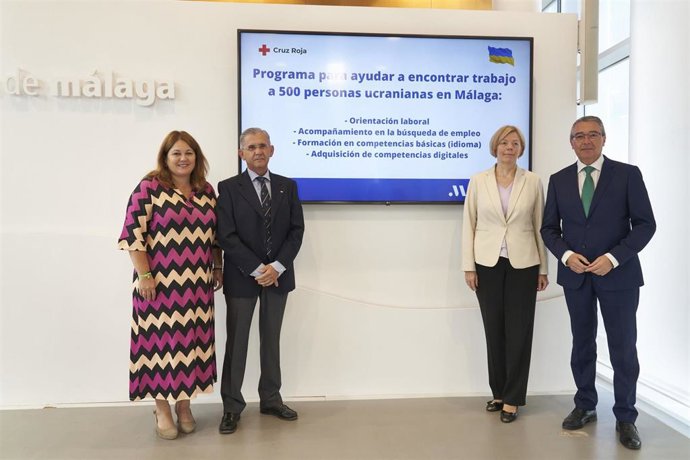 La Diputación de Málaga y Cruz Roja ayudarán a 500 ucranianos desplazados a encontrar trabajo