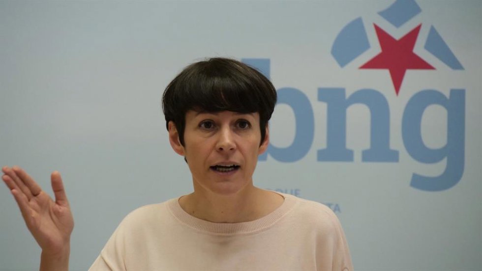 Archivo - La portavoz nacional del BNG, Ana Pontón, en rueda de prensa