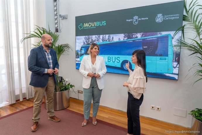 Presentación de las novedades sobre la implantación del Movibus en Cartagena