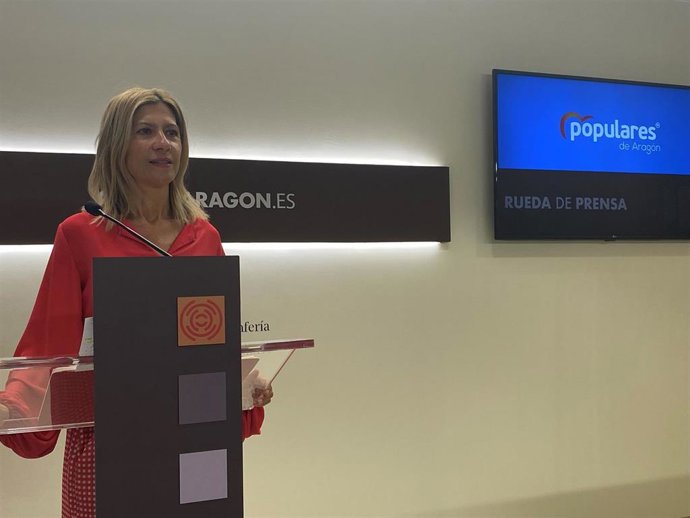 La portavoz popular en las Cortes de Aragón, Mar Vaquero,
