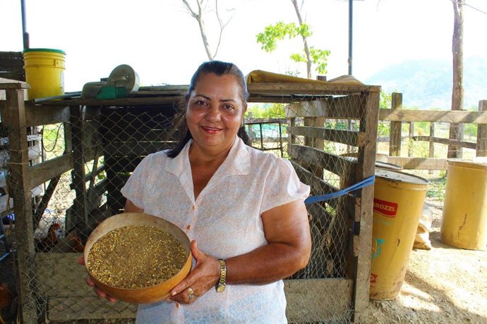 Arminda Rosas Vásquez, emprendedora rural panameña de la FMBBVA
