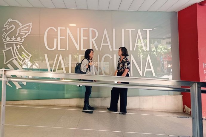 La Generalitat empieza los trabajos para reforzar y asegurar la fachada de la Torre PROP de la Rambla